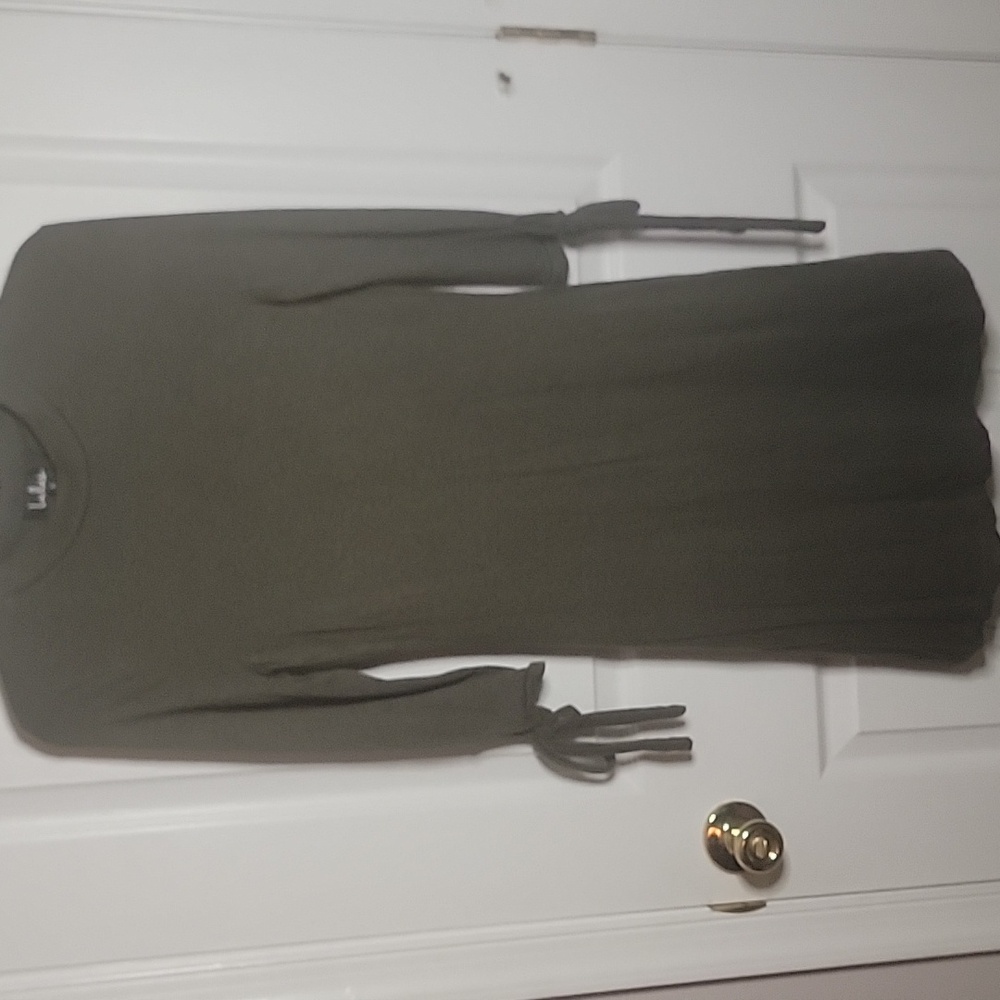 Lulus S Forest Green Knit Midi Dress